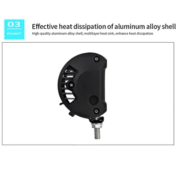 

Auto LED work light Roof Inspection Work 1pcs 1pc 1x 1* 6.5in 72W 24Led