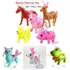 Upgrade Electric Pull Line Animal Toy Unicorn, Horse, Deer, Pig, Squirrel, Cattle And Dog,With Light + Music + Walking 1