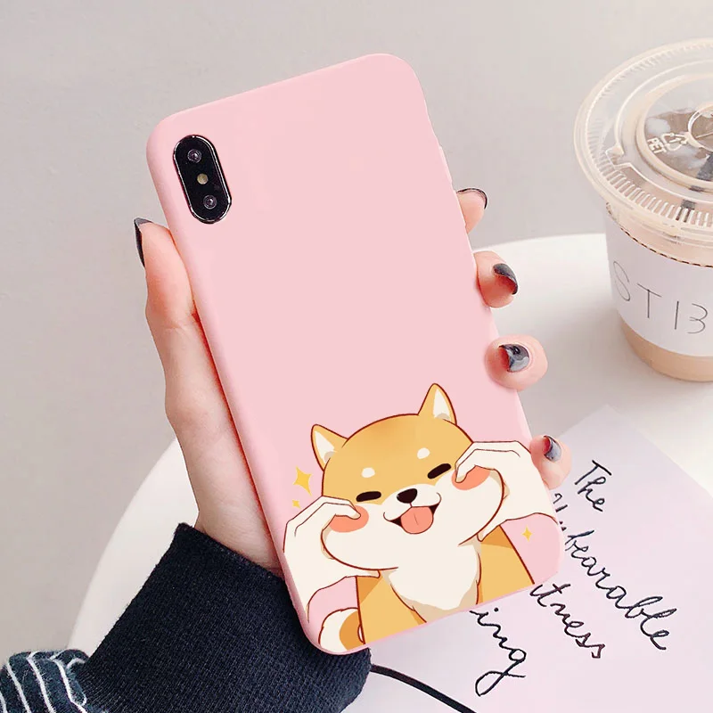Corgi Butt Puppy Прекрасный чехол для телефона с рисунком в виде животного Розовый цвет мягкий чехол для iPhone Xs 8 7 6 Plus XS MAX XR силиконовый чехол