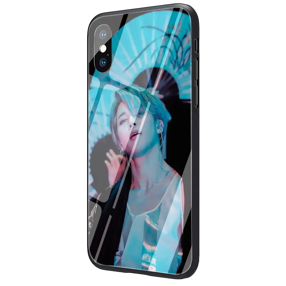 EWAU Jimin красивый чехол из закаленного стекла для телефона iPhone 11 Pro 6 6S Plus 7 8 Plus X XS XR XS Max - Цвет: G8