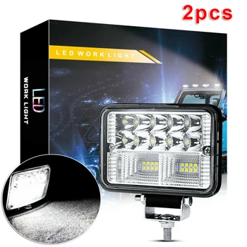 

2pcs LED Work Light 4 Inch 12V 78W Bar Waterproof 6000LM Dustproof Pods