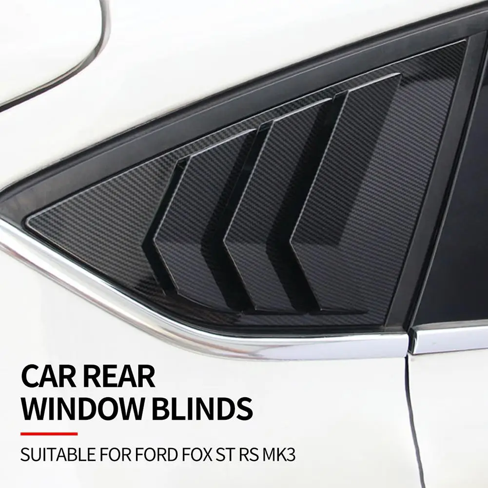 1 пара, автомобильные аксессуары, задние оконные жалюзи, боковые жалюзи, вентиляционная панель, отделка, автомобильные жалюзи для Ford focus ST RS MK3