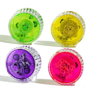 3Pcs Classic Mini LED Flashing Clutch Mechanism Yoyo Ball Toys Creative Fashion Children Entertainment Brain Game Sports Toy 1