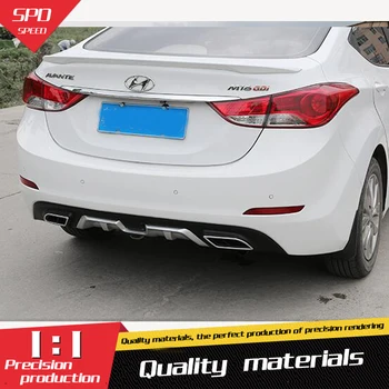 

For Elantra TRUNK LIP SPOILER DIFFUSER EXHAUST BUMPER PROTECTOR COVER For Elantra Body kit bumper rear lip rear spoiler