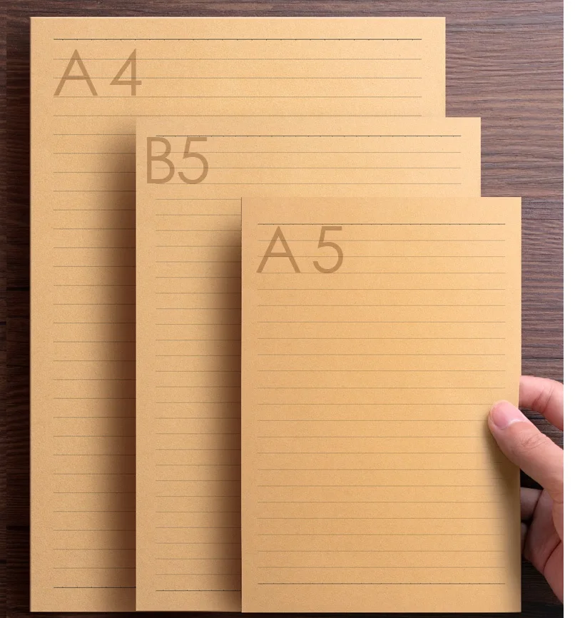

50 sheets A4/B5/A5 Vintage Kraft paper Writing Letter Stationery Romantic Creative Note craft Paper painting packaging paper