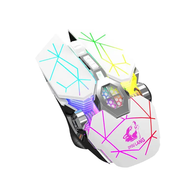 white mouse pc Wireless Charging Game Mouse Mute Luminous Mechanical Mouse Mice Gaming Kit Dropship Game Mouse pc gaming mouse