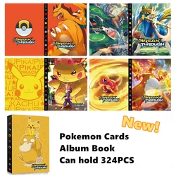 Album de cartes Pokemon, 324 pièces, porte cartes, collection de personnages, livre classeur, dossier, jouet Kawaii, Pikachu, cadeau pour enfant 