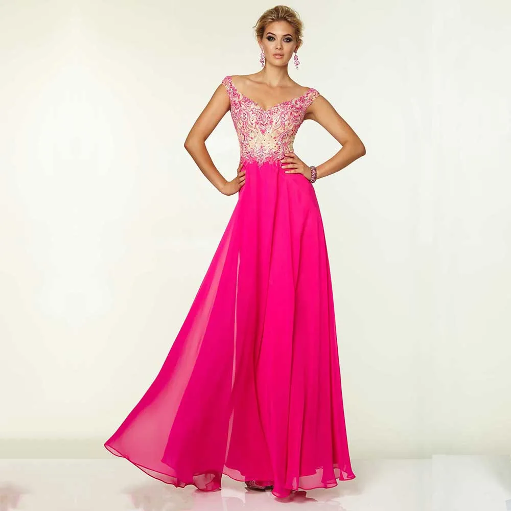 Elegante Mode Mouwloze Kralen Lace Chiffon A-lijn Robe De Soiree Prom Gown 2018 Vestido De Noiva Baile Bruidsmeisje Jurken Elegante Mode Mouwloze Kralen Lace Chiffon A-lijn Robe De Soiree Prom Gown 2018 Vestido De Noiva Baile Bruidsmeisje Jurken