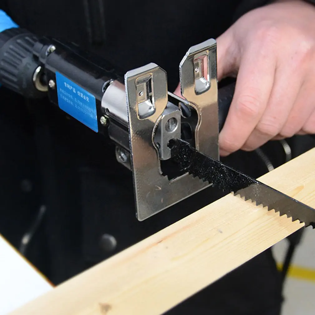 Multifunctional Cordless Reciprocating Saw Attachment Wood Metal File Cutting Tool Electric Drill Jig Power Tool Accessories
