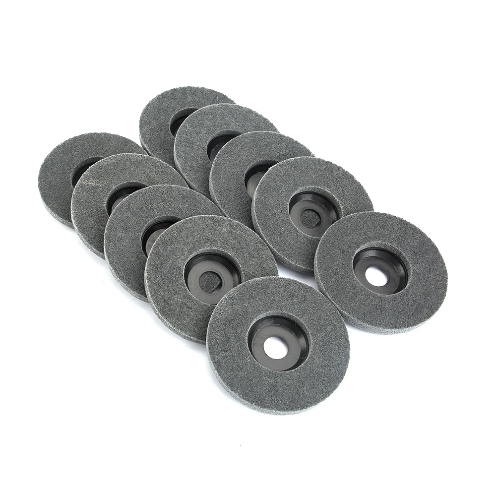 1 Stück Nylon-Polierscheibe Schleifscheibe 100/115/125mm Faserschleifscheibe für Metallbearbeitung Holzpolitur auf Winkelschleifer – Detail 4