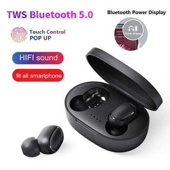 

A6S Wireless TWS Bluetooth 5.0 Earphone Earbud Stereo Headsets Noise Cancelling Mic With Charging Box Sport Handsfree For iPhone