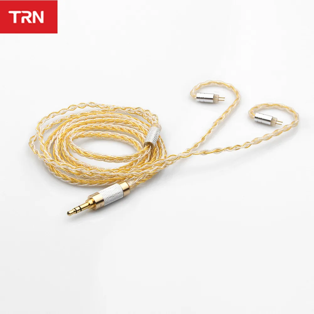 TRN кабель медь и серебро Гибридный плетеный кабель 2,5/3,5 мм балансный кабель и MMCX/2PIN разъем Trn V80 V20 V10 x6 v30 zst es4