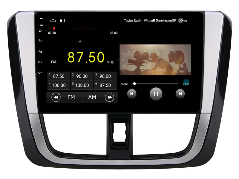 Perfect Built in 4G Lte car Intelligent navigation tape recorder 9.0 android car gps radio multimedia player for toyota YARIS 2017 2