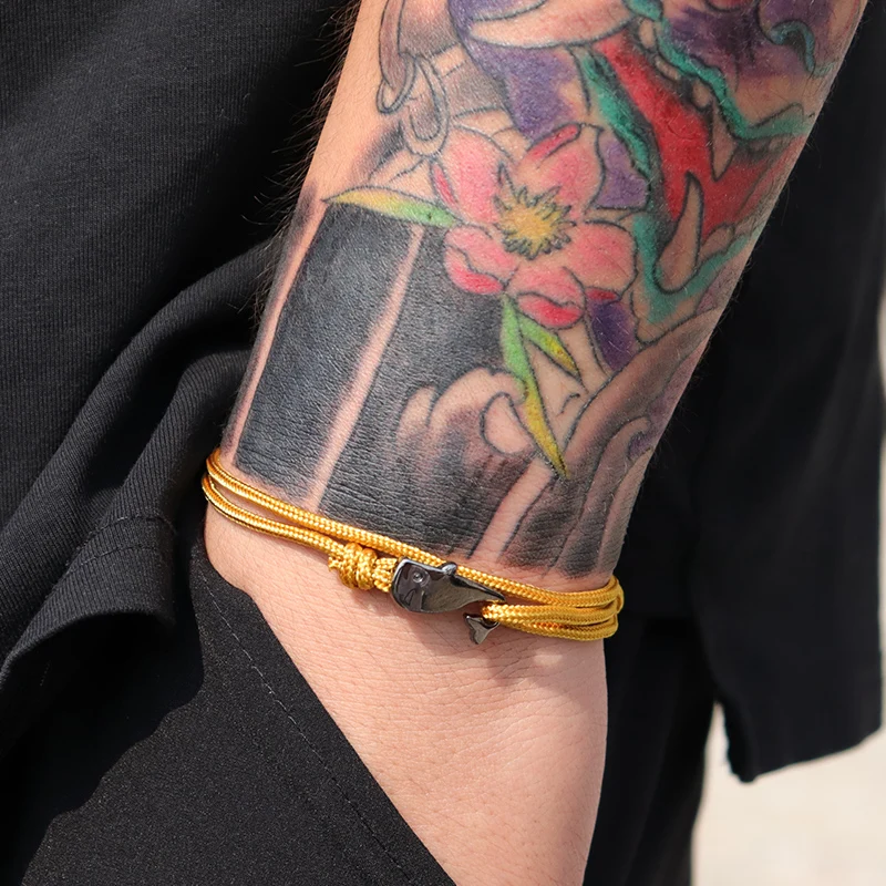 Adjustable String Whale Bracelet Beach Jewelry for Men and Women