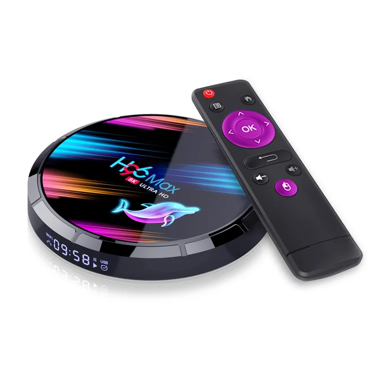 H96 MAX X3 Amlogic S905X3 Android 9.0 Smart Set Top Box 4G 32G/64G/128G TV Box 2.4G&5GHz Dual wifi Media player
