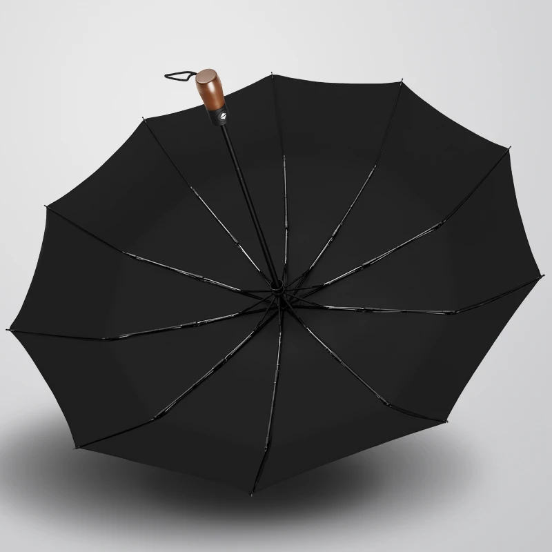 Paraguas negro impermeable automático, Paraguas grande Anti uv, Paraguas de lujo de alta calidad Infantil, decoración hogar KK60YS| - AliExpress