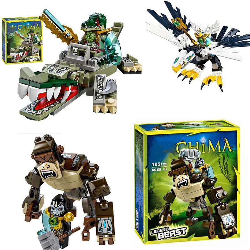 

Super Heroes Figures Building Blocks Weapon Qigong legoe Animal Model Bricks Compatible with Toys For Children