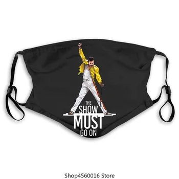 

Femmes Freddie Mercury The Queen Band Masques noirs Masques de dessin animé féminin 2020 Summer Brand Rock Vêtements Fille Tops