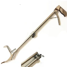 120 CENTÍMETROS Dobrável Réptil Tongs Vara Grabber Catcher Dobrável Grande Mandíbula Ferramenta Heavy Duty Produtos de Controle de Pragas