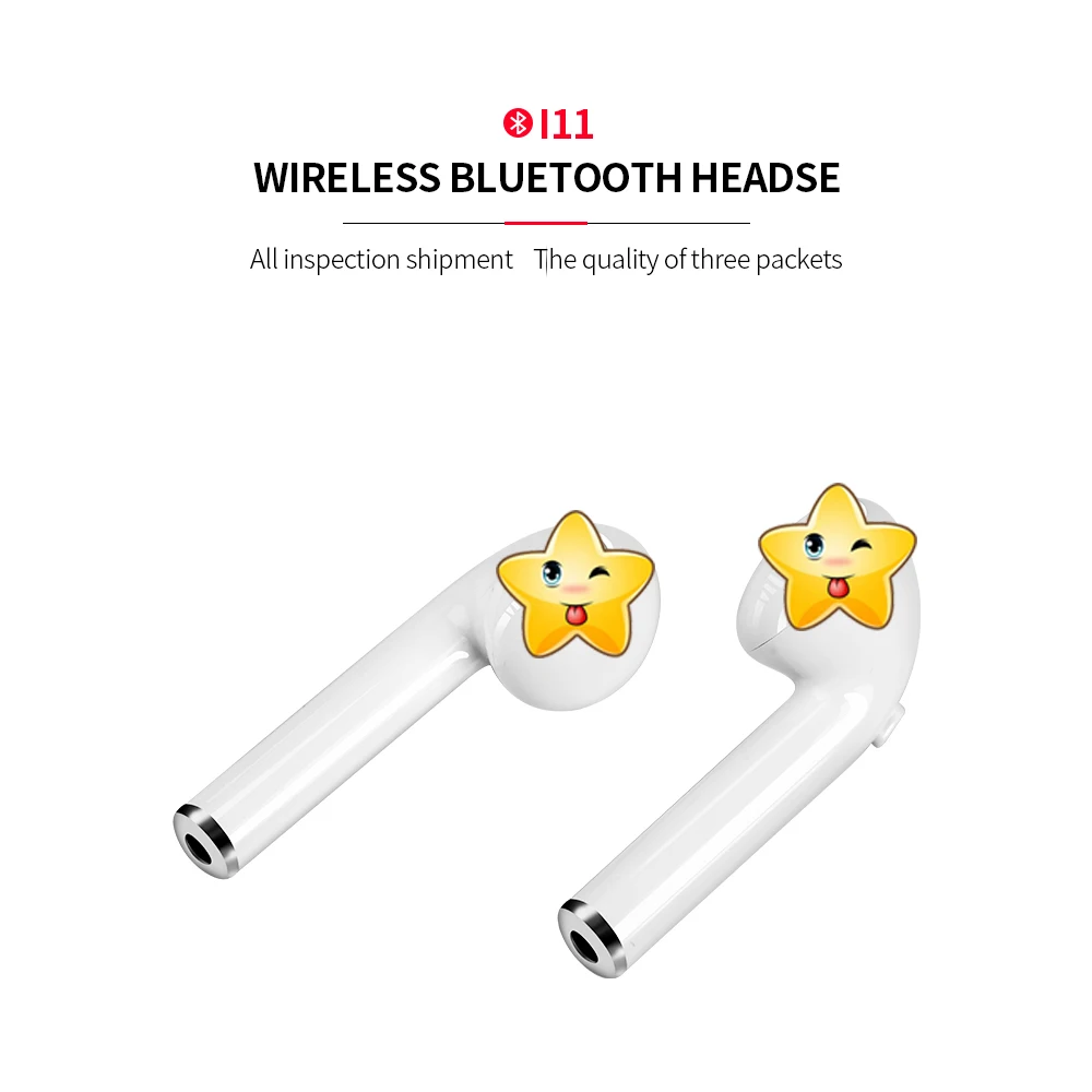 I11 TWS Bluetooth 5,0 беспроводные наушники мини наушники i7s с микрофоном для iPhone X 7 8 samsung S6 S8 Xiaomi huawei LG