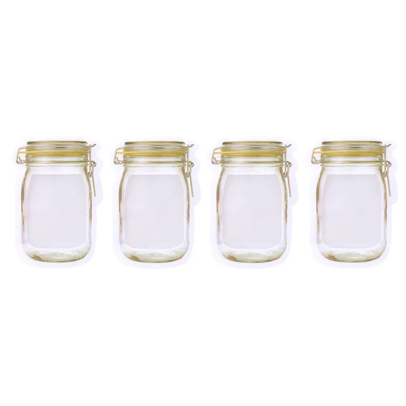 4pcs small 1 компл. 3 шт. милый питомец на молнии для сохранения холодильника замораживания еды сумка для хранения свежего хранения обертывания Органайзер-995623 - Цвет: 4pcs small