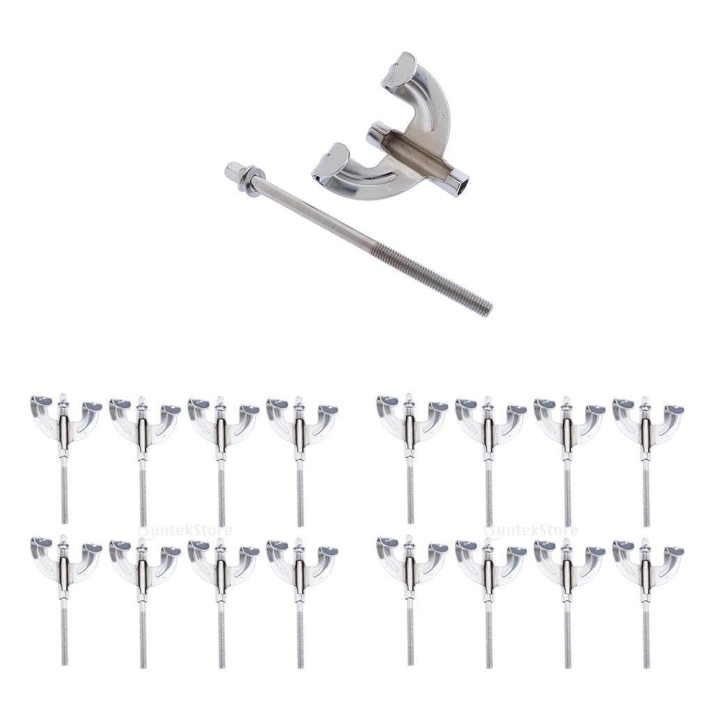 10pcs Bass Drum Claw Hook Metal for Drum Parts Percussion