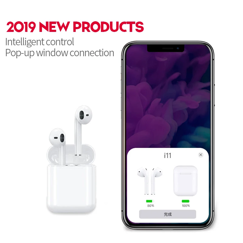 

i11 tws Wireless Earphones 5.0 Stereo Bluetooth Headphones Sports Mini Earbuds Headsets with Mic For Mobile Phone Earphone