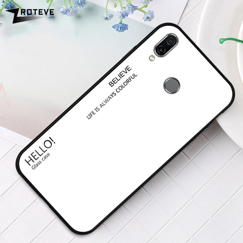 ZROTEVE Cover For Huawei Honor 8X Max Case Mirror Tempered Glass Coque Back |