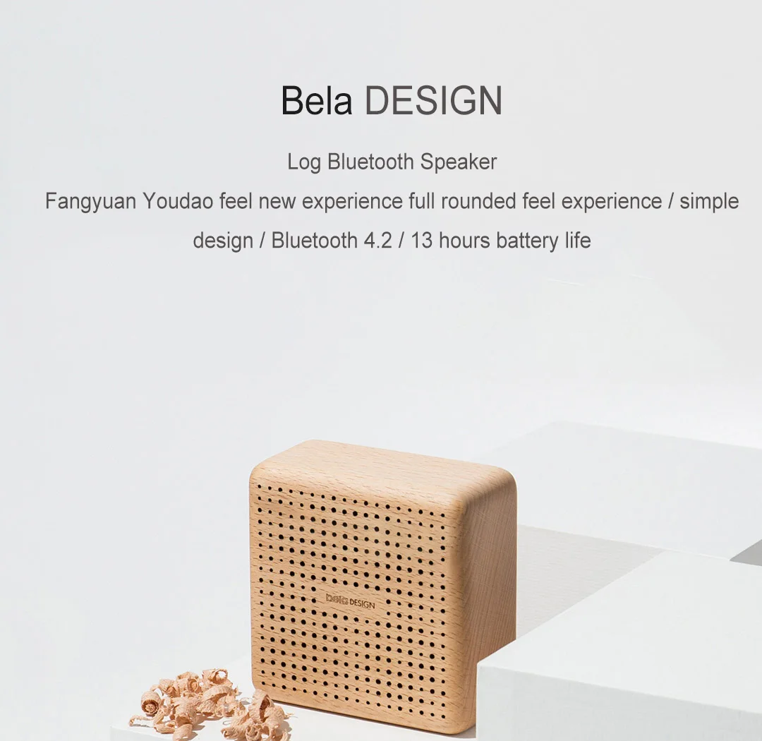 Xiaomi belaDESIGN Ретро деревянный Bluetooth динамик Портативный Mijia открытый беспроводной мини компьютер звуковая коробка поддержка AUX TF карты голоса
