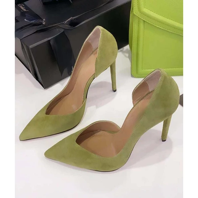 Size 9 Charles by Charles David Olive Green Heels. - Etsy