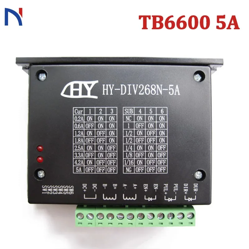 TB6600 0,2-5A ЧПУ контроллер шаговый двигатель драйвер Nnema 17,23, tb6600 одноосный двухфазный гибридный шаговый двигатель для ЧПУ