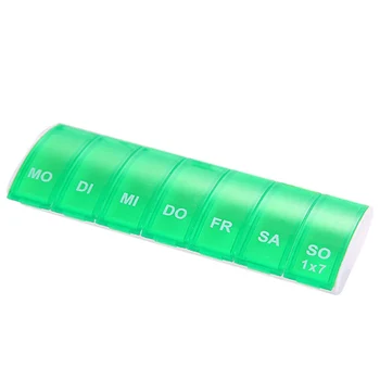 

Weekdays Mini Rectangle 7 Days Weekly Slot Storage Organizer Dispenser Tablet Home Medicine Box Pill Case Holder Portable