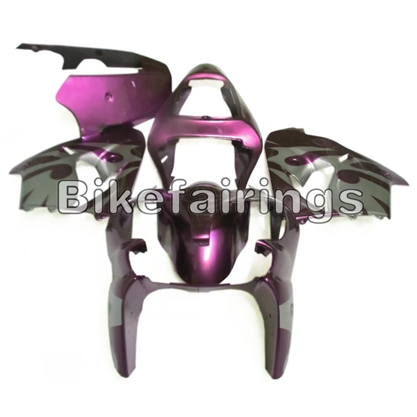 Фиолетовый Серебряный Обтекатели для Kawasaki ZX9R 2002 2003 ZX-9R 02 03 zx9r ABS пластик обтекатель комплект