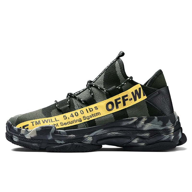 

2020 Large Size Spring And Summer-INS MEN'S SHOES Summer Mesh Breathable Super Fire Comfortable Extra High Dad Sports Trendy Sho
