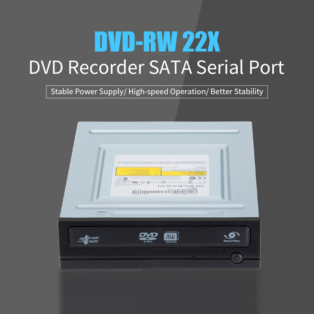Настольный DVD рекордер 22X SATA новый с последовательным портом устройство для