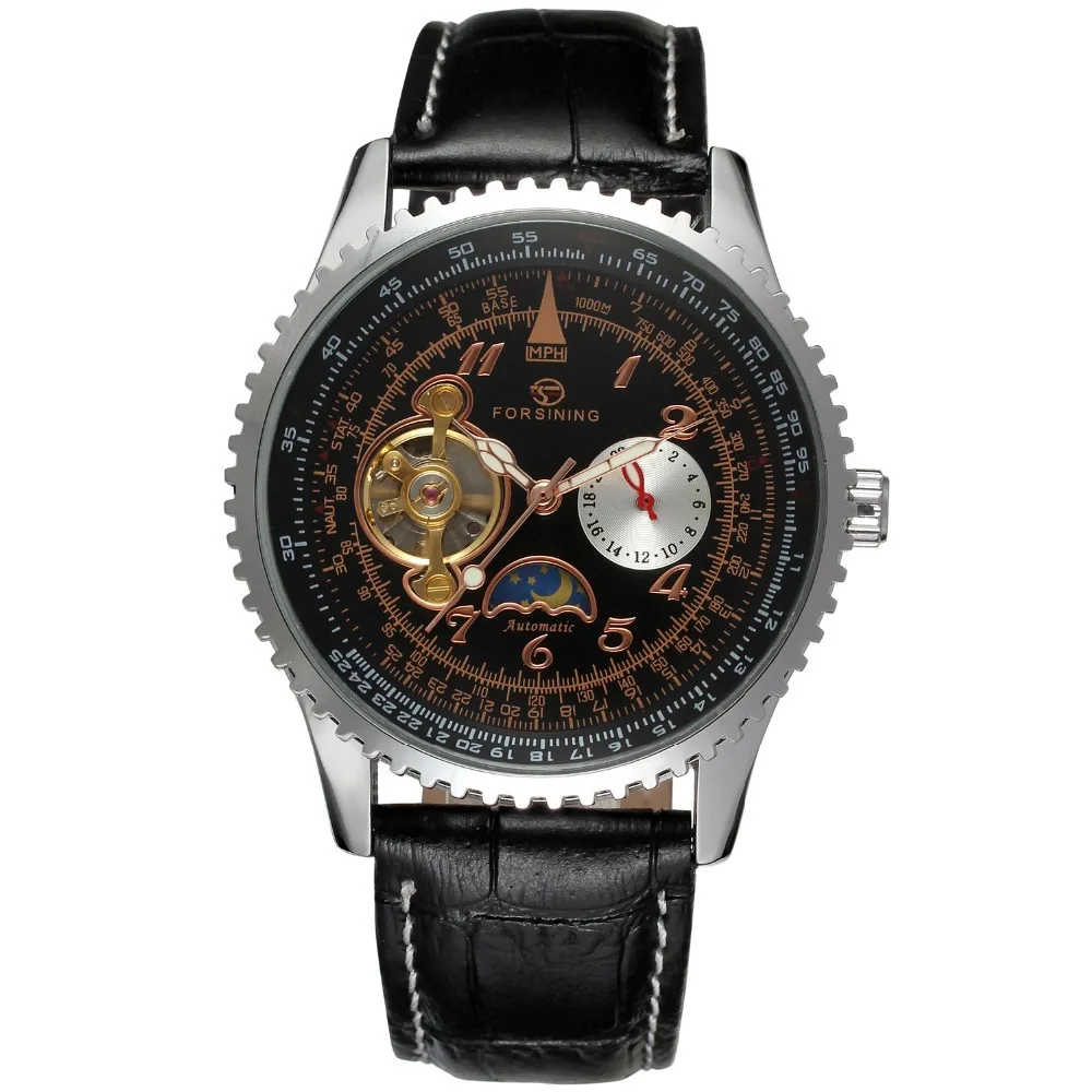 

Hot Selling forsining Fashion Casual Large Dial Tourbillon Fully Automatic Analog Watch