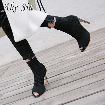 

2020 new women's hole breathable shoes fashion trend party set high heels shallow mouth fish mouth Thin Heels high heels