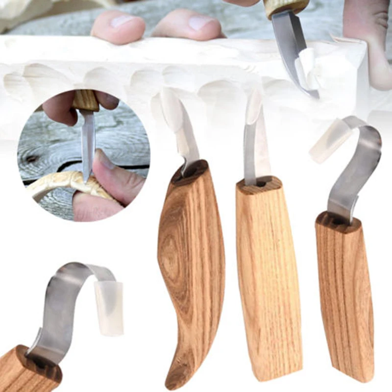 5 шт. набор ручных инструментов для резьбы по дереву DIY, деревообрабатывающий резак, чип, ручные инструменты