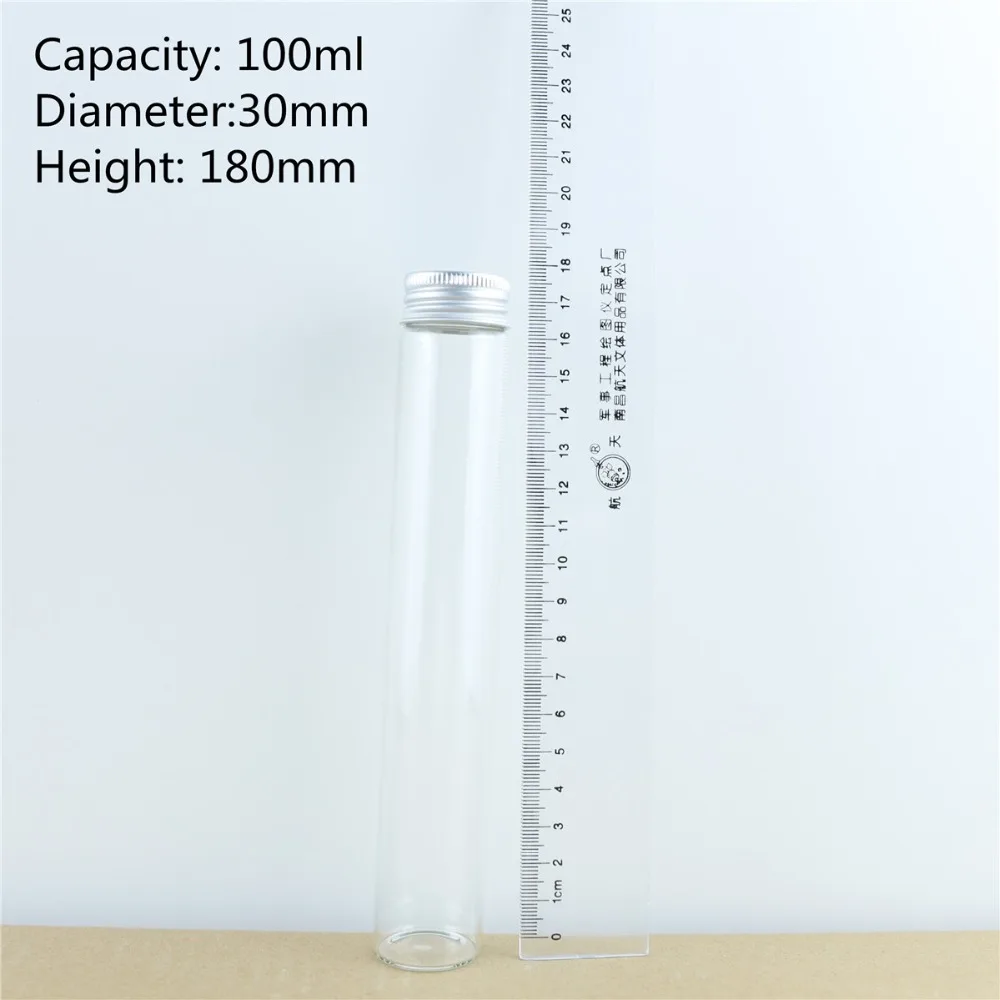 12PCSlot 60ml80ml100ml110ml Glass Bottles Aluminum Cap Cute Jar Vials DIY Craft Container Transparent Perfume Bottles (13)