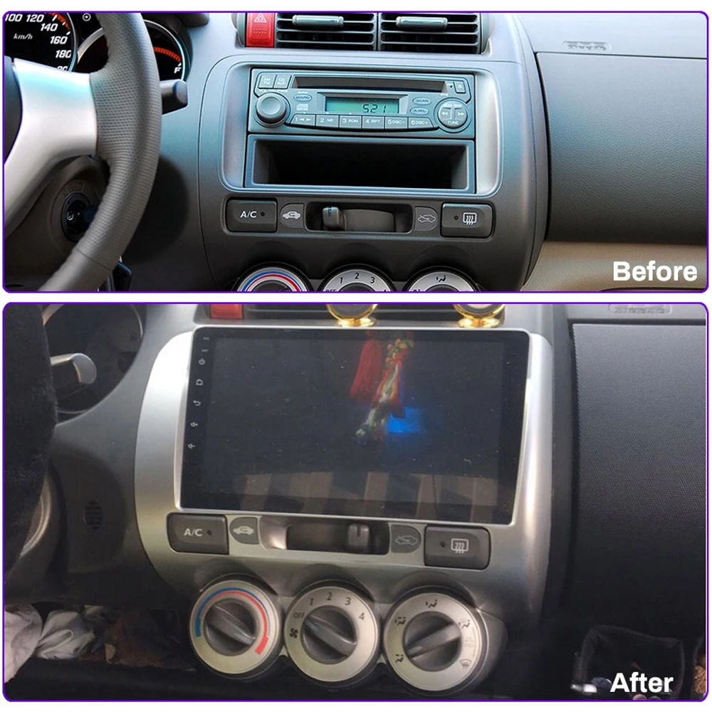 Автомагнитола для Honda Fit Jazz 2004-2007 dvd-плеер Android 8,1 " gps навигация видео Mp5 Поддержка wifi/USB/tv/Bluetooth Carplay