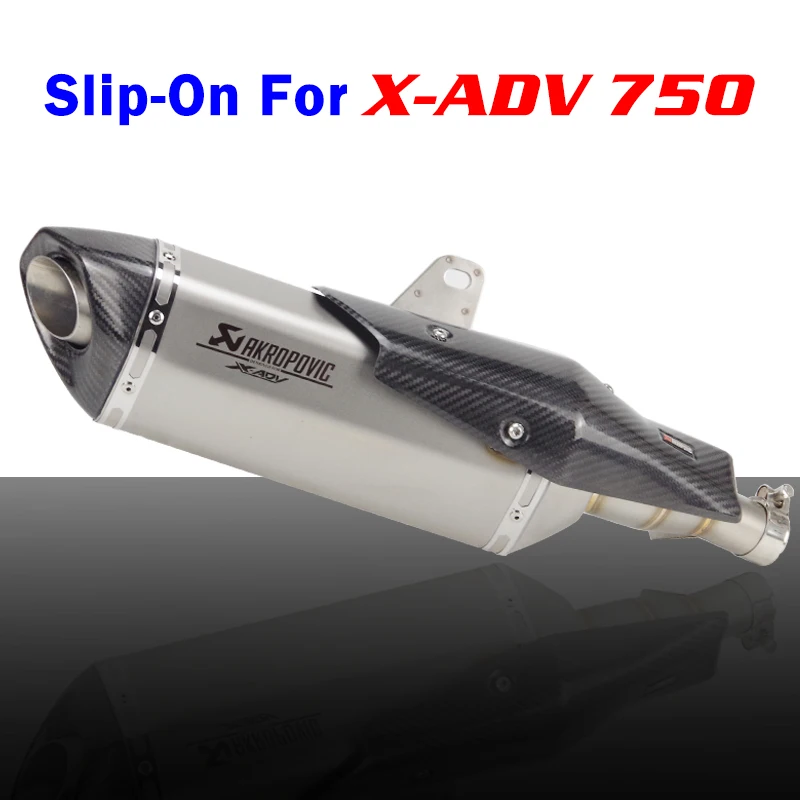 X-ADV 750 слипоны мотоциклетный глушитель выхлопа Akrapovic с углеродным волокном