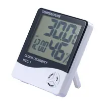 Цифровой ЖК-дисплей домашний открытый комнатный электронный измеритель температуры влажности термометр измеритель влажности Метеостанция Будильник