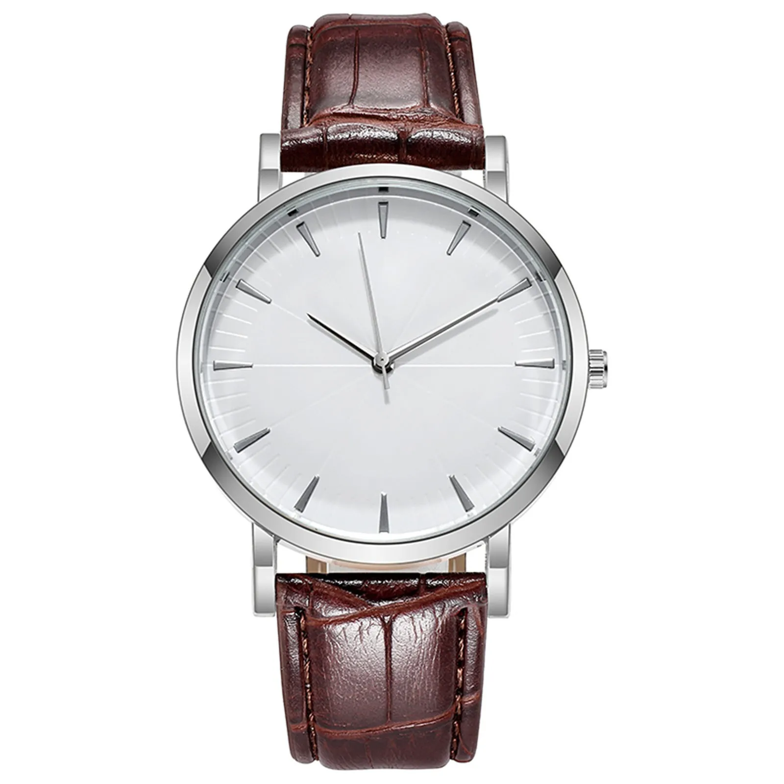 

Men Casual Fashion Belt Men Quartz Watch Business Quartz Mirror Men Watch Luxury Women Quartz Watches Gifts Female Clock