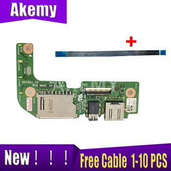 

Akemy Original For ASUS X555 X555U X555UJ_IO USB AUDIO CARD READER BOARD With Cable REV:2.0 MB 100% Tested Fast Ship