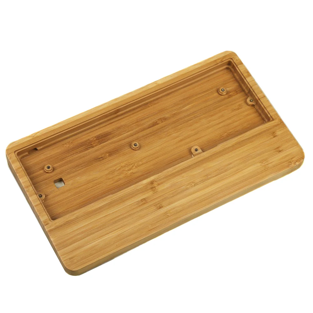 Descanso de Pulso de Madeira para Teclado Mecânico Rgb Pcb Fiber Plate Hotswap Kit 60 Gk61 Gk61x Gk61xs Gk64 Gk64x Gk64xs - Imagem 3