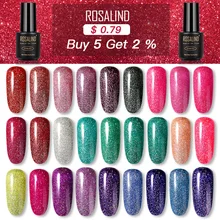 Vernis semi permanente uv superior casaco poli verniz gel verniz gel híbrido unha polonês rosalind gel verniz tudo para manicure conjunto 7 ml(China)