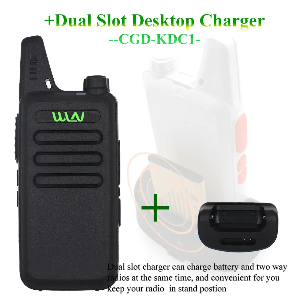 WLN KD-C1 рация UHF 400-470 МГц 16 канальный мини-портативный приемопередатчик радиостанции WLN - Цвет: Add a desk charger