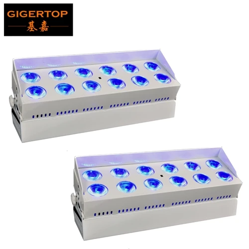 Gigertop TP-G3037-6IN1 12x18 Вт RGBWA УФ батарея беспроводной светодиод настенный светильник мини размер 23000 мАч Высокая емкость батареи светодиоды - Цвет: 2