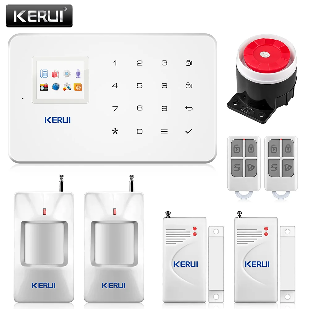 Kerui G18 Встроенная антенна сигнализация PIR детектор движения Беспроводной дыма
