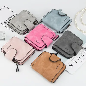 

Luxury PU Leather Short Wallet Female Zupper&Hasp Coin Pocket Card Holder Small Ladies Purse Money Bag Women Wallets Gift